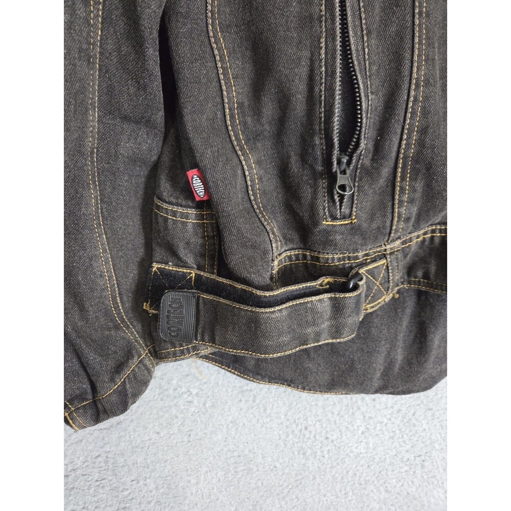 Cortech DSX Jacket Mens L (44) Black Rider Blues Motorcycle Armor Vented Denim - Picture 8 of 12
